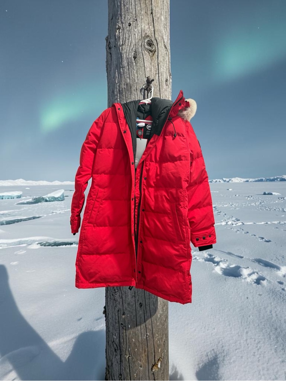 Canada Goose Arctic Program Red Fur Trim Down Parka XL/TG